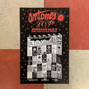 Antone's Record Shop 30th Anniversary - Event Poster By Billie Buck