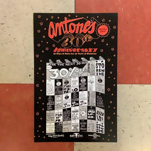 Antone's Record Shop 30th Anniversary - 2017 (Poster)