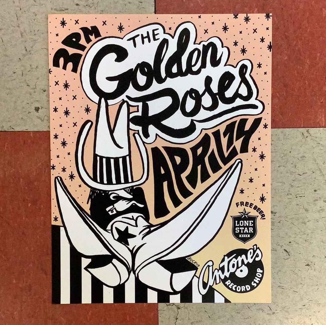 The Golden Roses In-Store - Event Poster By Billie Buck