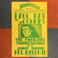 Load image into Gallery viewer, Paul Ray and The Cobras/The Fabulous Thunderbirds at Armadillo - 1977 (Poster)
