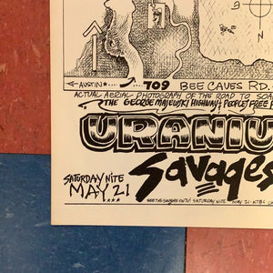 Uranium Savages at Soap Creek Saloon - 1977 (Poster)