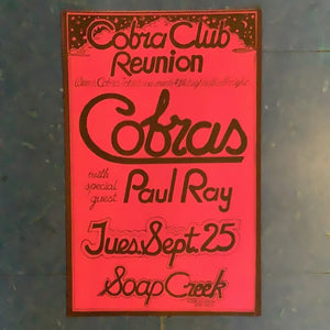 Cobras at Soap Creek Saloon (Poster)