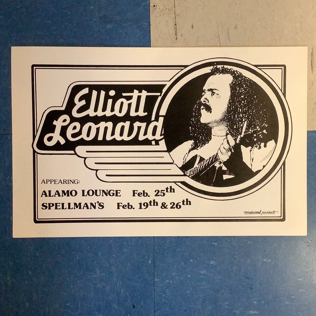 Elliott Leonard at Alamo Lounge and Spellman's (Poster)