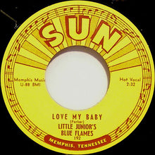 Load image into Gallery viewer, Little Junior's Blue Flames - Mystery Train / Love My Baby
