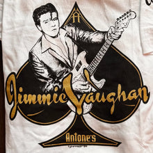 Load image into Gallery viewer, Jimmie Vaughan Antone&#39;s 50th Gold &amp; White T-Shirt
