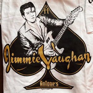 Jimmie Vaughan Antone's 50th Gold & White T-Shirt