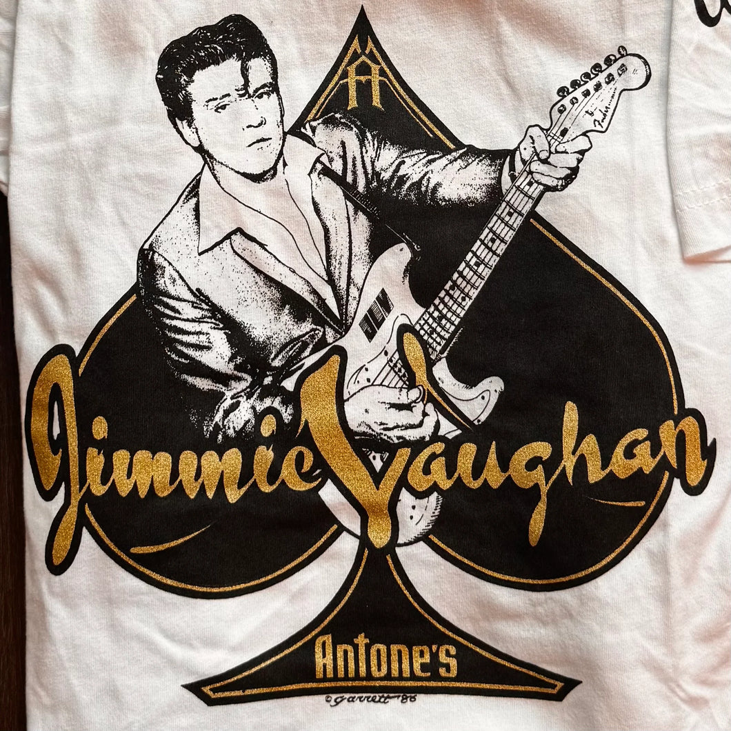 Jimmie Vaughan Antone's 50th Gold & White T-Shirt