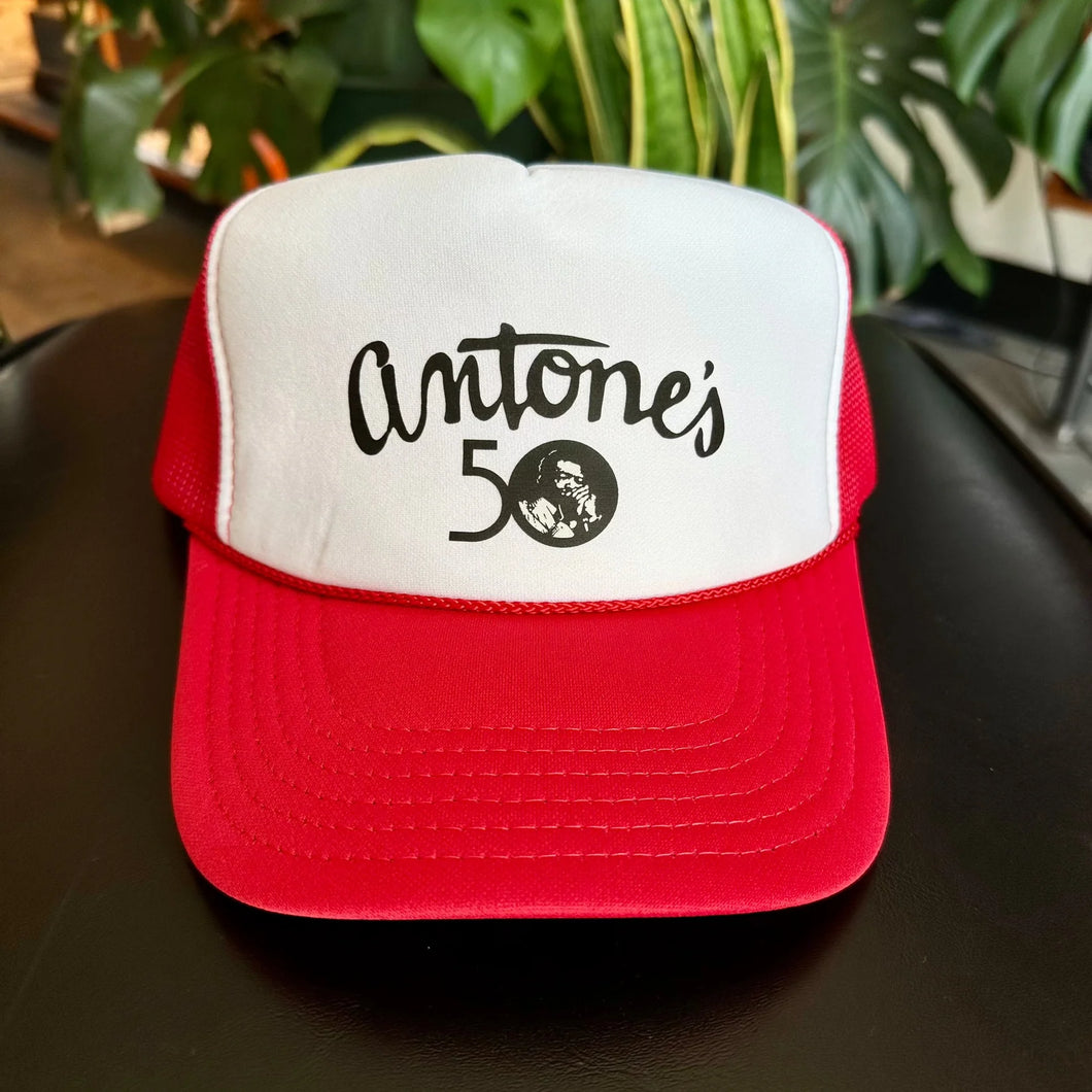 Antone's 50th Red Trucker Hat