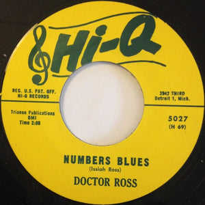 Doctor Ross - Numbers Blues / Cannonball (RE, 7" 45)