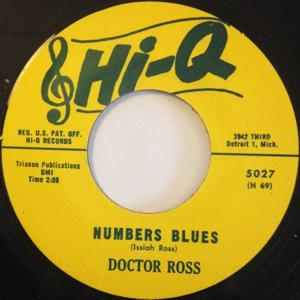 Doctor Ross - Numbers Blues / Cannonball (RE, 7