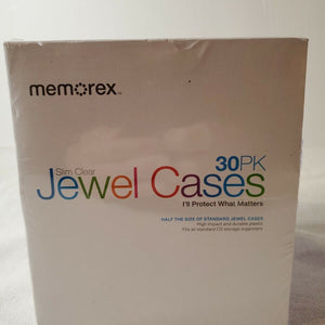 Memorex Slim Jewel Cases - 30 Pack