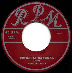 Howlin' Wolf - Crying At Daybreak / Junior Brooks - Lone Town Blues (7" 45)