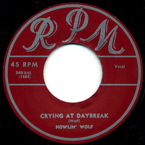 Howlin' Wolf - Crying At Daybreak / Junior Brooks - Lone Town Blues (7" 45)