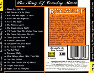 Roy Acuff : The King Of Country Music (CD, Comp, RE)