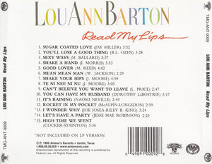 Lou Ann Barton : Read My Lips (CD, RE)