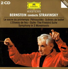 Load image into Gallery viewer, Bernstein* Conducts Stravinsky* : Le Sacre Du Printemps • Pétrouchka • Scènes De Ballet • L&#39;Oiseau De Feu - Suite • Symphony In 3 Movements (2xCD, Comp, RM)
