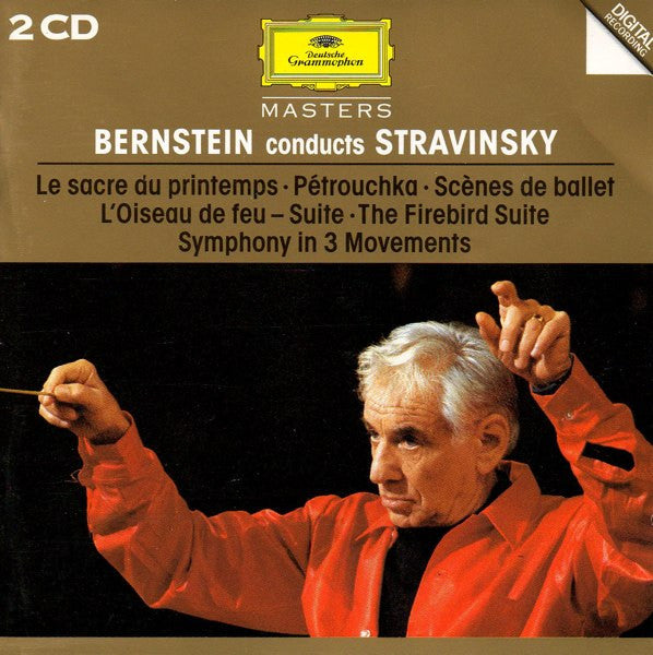 Bernstein* Conducts Stravinsky* : Le Sacre Du Printemps • Pétrouchka • Scènes De Ballet • L'Oiseau De Feu - Suite • Symphony In 3 Movements (2xCD, Comp, RM)