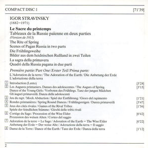 Bernstein* Conducts Stravinsky* : Le Sacre Du Printemps • Pétrouchka • Scènes De Ballet • L'Oiseau De Feu - Suite • Symphony In 3 Movements (2xCD, Comp, RM)