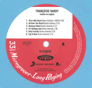 Françoise Hardy : In English (LP, Album, Ltd, RE, Blu)