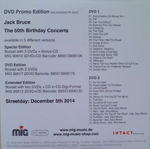 Load image into Gallery viewer, Jack Bruce : Rockpalast: The 50th Birthday Concerts (2xDVD, Promo)
