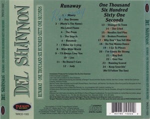 Del Shannon : Runaway / One Thousand Six Hundred Sixty One Seconds (CD, Album, Comp)