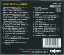 Load image into Gallery viewer, Various : Unissued Sun Masters (CD, Comp, RM)
