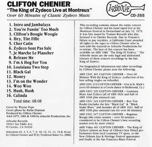 Clifton Chenier : The King Of Zydeco Live At Montreux (CD)