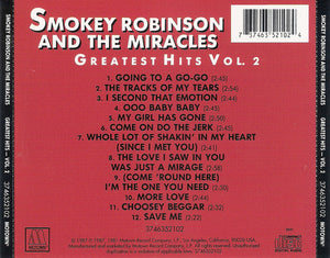 Smokey Robinson & The Miracles* : Greatest Hits Vol. 2 (CD, Comp, RE)