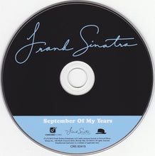 Load image into Gallery viewer, Frank Sinatra : September Of My Years (CD, Album, RE)
