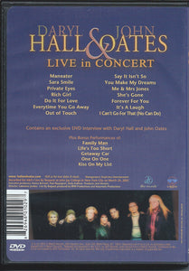 Daryl Hall & John Oates : Live In Concert (DVD, Ltd, NTSC)