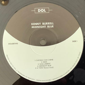 Kenny Burrell : Midnight Blue (LP, Album, RE, 180)