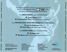 Load image into Gallery viewer, David Bowie : Sound + Vision Catalogue Sampler #1 (CD, Promo, Smplr)
