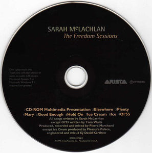 Sarah McLachlan : The Freedom Sessions (CD, Album, Enh)