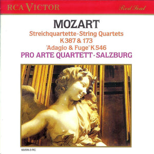 Wolfgang Amadeus Mozart, Pro-Arte-Quartett : Streichquartette K 387, 173, 546 (CD, Album)