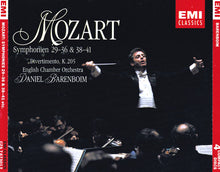 Load image into Gallery viewer, Daniel Barenboim, English Chamber Orchestra : Mozart Symphonien 29-36 &amp; 38-41; Divertimento, K.205 (4xCD, Comp, RM)
