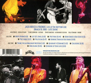 Jack Bruce And Friends : The Bottom Line Archive (2xCD, Album)