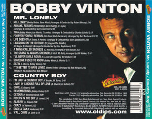 Bobby Vinton : Mr. Lonely/Country Boy (CD, Comp)