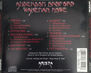 Anderson Bruford Wakeman Howe : Anderson Bruford Wakeman Howe (CD, Album)