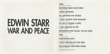 Load image into Gallery viewer, Edwin Starr : War And Peace (CD, Album)
