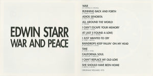 Edwin Starr : War And Peace (CD, Album)