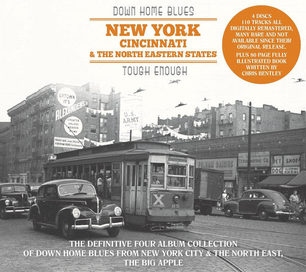 Various : Down Home Blues - New York, Cincinnati & The North Eastern States - Tough Enough (4xCD, Comp, RM)