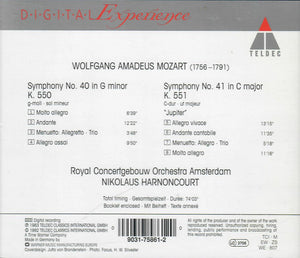 Mozart*, Royal Concertgebouw Orchestra*, Nikolaus Harnoncourt : Symphonies Nos 40 & 41 (CD, Album)