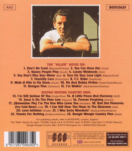 Jerry Lee Lewis : The "Killer" Rocks On / Boogie Woogie Country Man (CD, Comp)