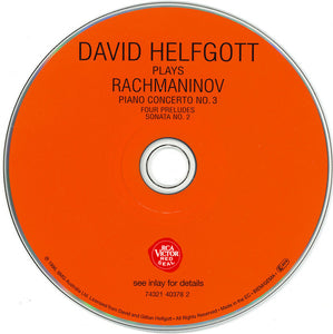 David Helfgott : David Helfgott Plays Rachmaninov - Piano Concerto No. 3, Four Preludes, Sonata No. 2 (CD, Album)