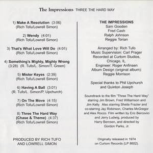 The Impressions : Three The Hard Way / First Impressions (CD, Comp)