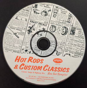 Various : Hot Rods & Custom Classics Box Set Sampler (CD, Comp, Promo, Smplr)
