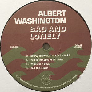 Albert Washington : Sad And Lonely (LP, Album, RSD, Ltd, RE)