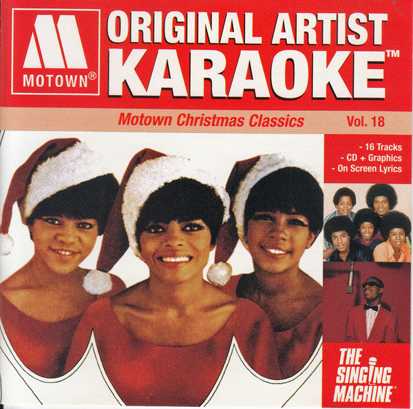 Various : Motown Original Artist Karaoke - Motown Christmas Classics Vol. 18 (CD+G, Comp)