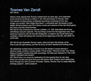 Townes Van Zandt : Sky Blue (CD, Album)