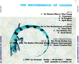 The Brotherhood Of Lizards : Brotherhood of Lizards (CDr, Ltd, Num, RE, S/Edition)